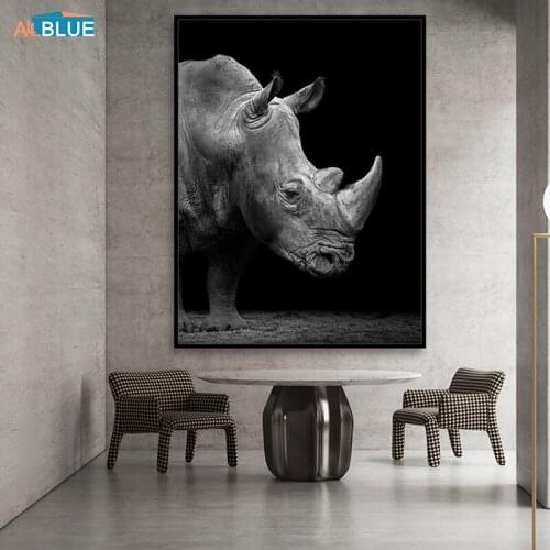 Nordic Poster Black And White Wall Art Canvas Prints Animals Posters And Prints Paintings For Living Room Wall Pictures Decor