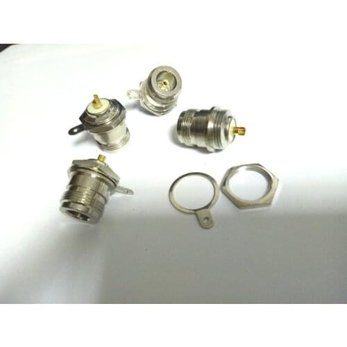 4pcs N Type Front Mount female Jack bulkhead with solder cup RF Connector New