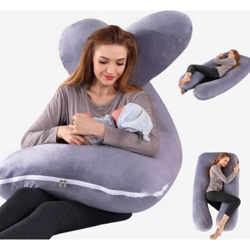 Pregnancy Pillow Sleeping Support Pillow for Pregnant Bedding Full Body U-Shape Cushion Sleep Multifunctional Maternity Pillows