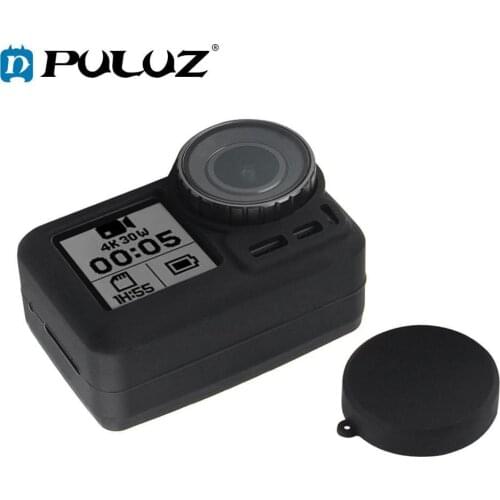 PULUZ Silicone Protective Housing Case with Lens Cover for DJI Osmo Action Camera Accessories