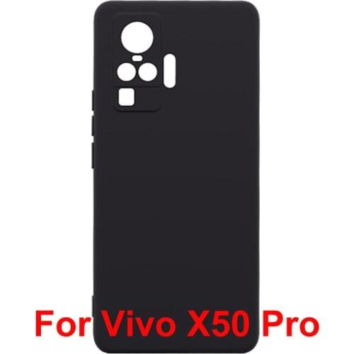 Silicon Cover For Vivo X50 Pro V2005A Case Soft TPU Matte Black Phone Protector Shell For VIVO X 50 Pro Protective Bumper Cover