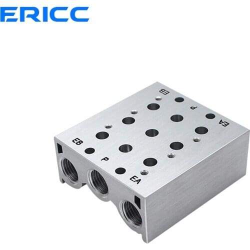 SY5120- Solenoid Valves Air Exhaust Manifold SS5Y5- 2F/3F/4F/5F/6F/7F Pneumatic Base Valve Station With Gaskets