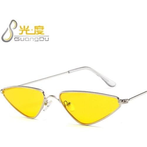New arrival 2021 small cat eye futuristic sunglasses women men uv400 brand fashion shades festival oculos de sol feminino