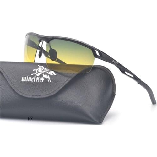 Ultralight Yellow Polarized Sunglasses Men Driver Shades Male Vintage Sun Glasses For Men Spuare Day and Night Sunglasse NX