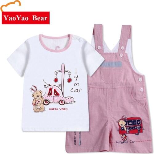 Childrens tracksuit kids clothes boys pants and T-shirt childrens clothing boys summer Shorts for girls and boys with tee 2pc