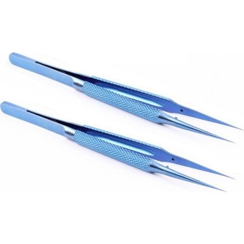 Titanium Alloy Fingerprint Tweezers Titanium Alloy 0.15mm Tweezers Retail