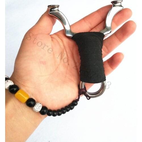 Titanium steel Slingshot Catapult Hunting Outdoor Sports Competition Single hole Athletic Slingshot