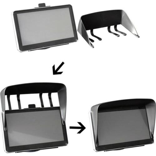 Universal 7 inch Car GPS Navigator Visor Sunshade Sun Shade Hood Anti For Glare Shield