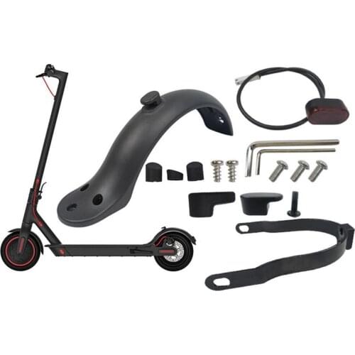 Rear Fender Compatible for Xiaomi M365 1S Essential Pro and Pro2 Scooters Complete Kit with Bracket and Protective Covers hot