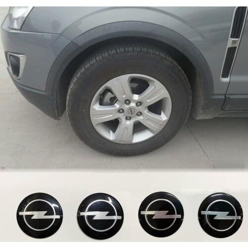 4pcs 56MM Car Stickers Car Tire Wheel Center Hubcaps Sticker Car Emblem Badge Cover For opel Car Accessories