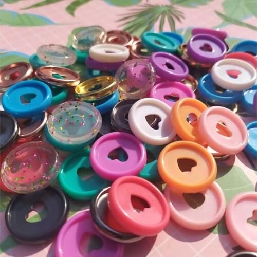 6PCS High Quality Colorful Disc Binding Ring Loose Leaf Mushroom Hole Binding Book Rings for DIY Notebook Binder Office Supply