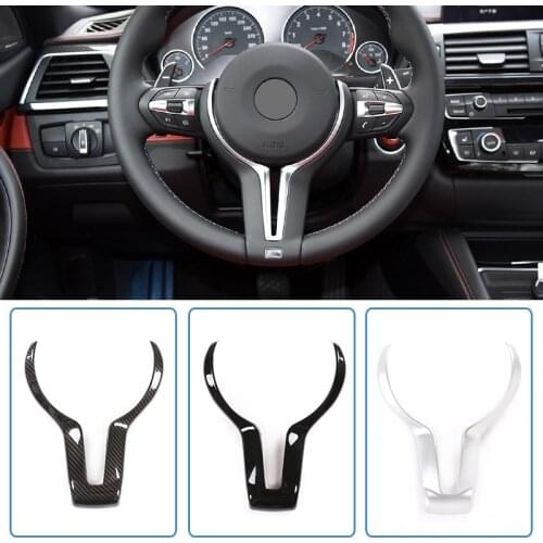 ABS Chrome For BMW F80 M3 F82 F83 M4 F10 M5 F06 F12 F13 M6 F15 X5M F16 X6 M Steering Wheel Trim Cover Accessories