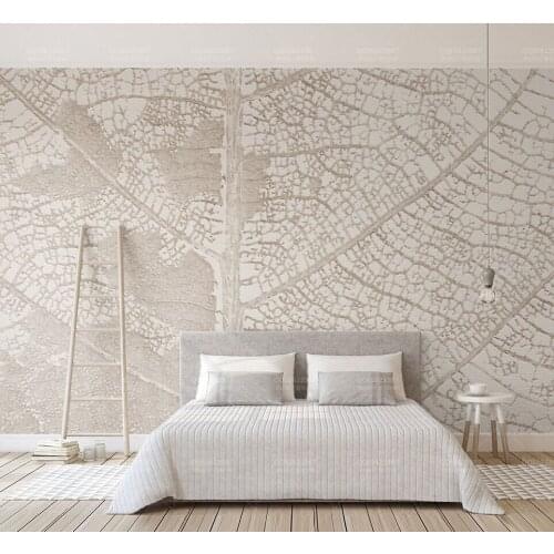 Bacaz Large Murals Tree Leaf Wallpapers 3d Papel Mural for Bedding Room TV Background 3D Wall paper 3d Wall Photo Murals sticker