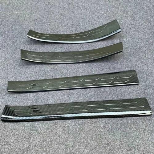For 2021 Nissan NOTE Stainless Steel Interior Scuff Plate Door Sill Protector Trim Kick Guard Pedal Cover Sticker Car Accessory