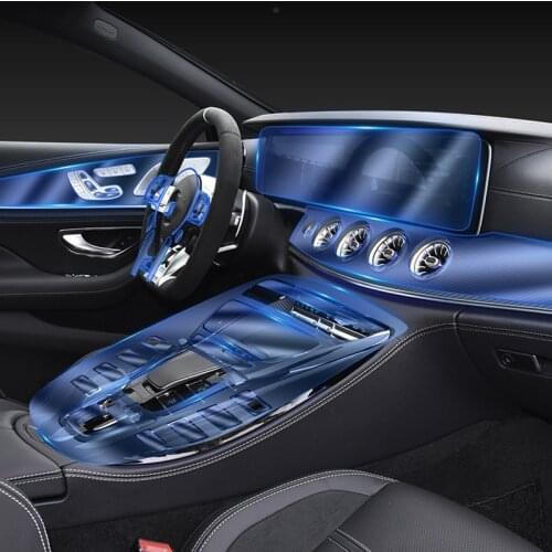 For Mercedes-Benz AMG GT50 GT53 GT63 2019 2020 TPU Transparent Film Car Dashboard Screen Protection Sticker Anti-scratch 4 Doors