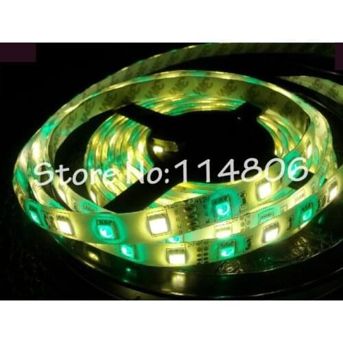 5M 5050 60LED/m NON-waterproof RGBW (white) Flexible SMD LED Strip Light + MINI 40Key RF Remote controller