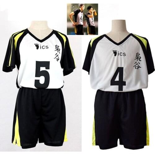 Haikyuu Fukurodani Academy Uniforms akaashi keiji Bokuto Koutarou Cosplay No.5 and No.4 Costume