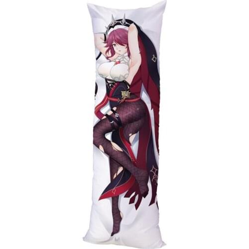 Game Genshin Impact Rosaria Dakimakura Fullbody Pillow Case Throw Cushion Pillow Cover DIY Cushion Decorative