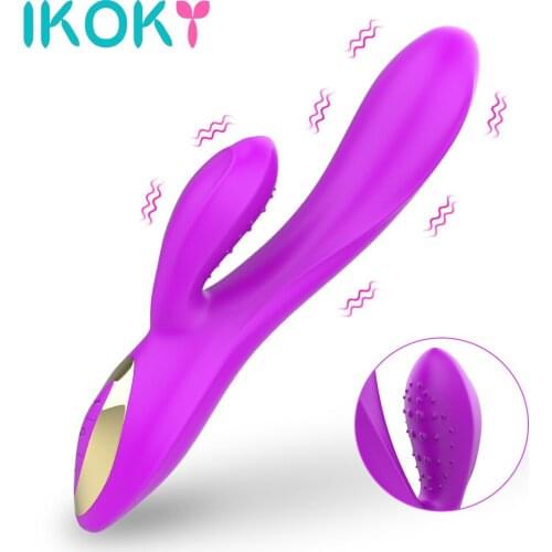 IKOKY Rabbit Vibrator Sex Toys For Woman Dildo Vibrator 10 Speed Powerful Masturbation Waterproof Clitoral Stimulator