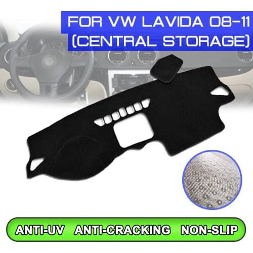 Car Dashboard Mat Anti-dirty Non-slip Dash Cover Mat UV Protection Shade for Volkswagen Lavida 2008 2009 2010 2011