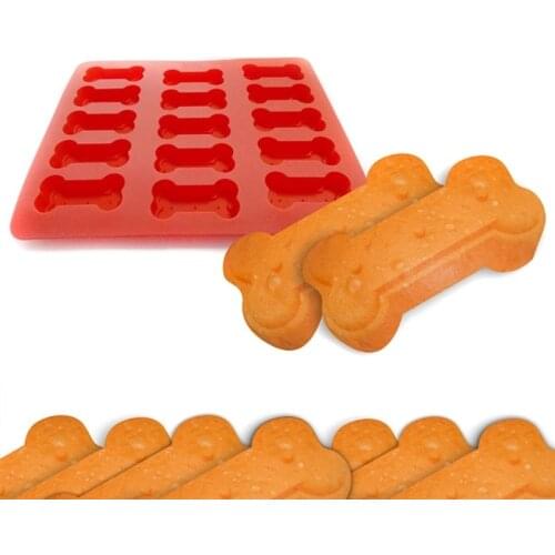 Ice Cube Soap Cookies Chocolate 3D Sweet Dog Claw Paw Bone Shape Silicone Cake Mold Silicone Mousse Fondant Decoration Home