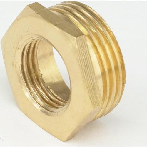 1" BSP Male Thread to 1/2" BSP Female Thread Brass Reducer Reducing Bush adapter Fitting Gas Air Water Fuel 15 Bar