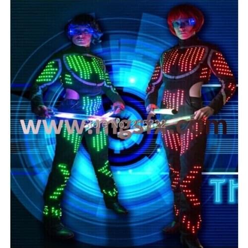 LED Dance costume / LED Dress / LED Suits / LED dance performance suit womens