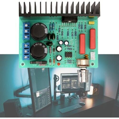 MINI Digital Power Amplifier Stereo Board with Dual Filter Capacitors Stereo Digital Amplifier 15V~20V