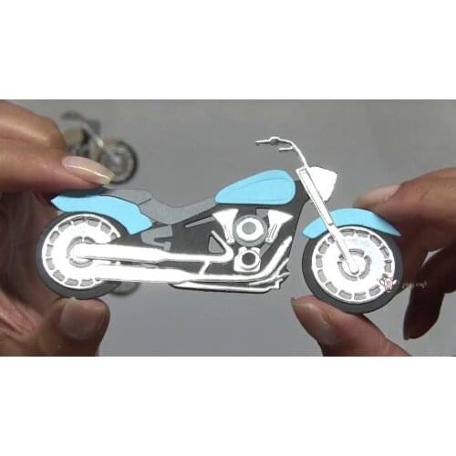 Mmao Crafts Metal Steel Cutting Dies New Motorcycle Stencil For DIY Scrapbooking Paper/photo Cards Embossing Dies