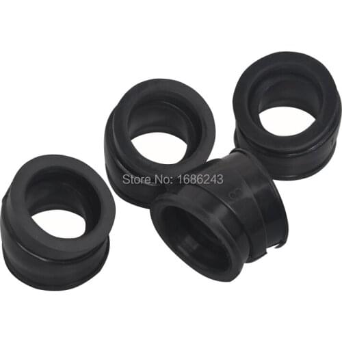Motorcycle Black 4 PCS Carburetor Intake Manifold Boot For Honda CB750 Super Sport CB750F CB750K 750 Four