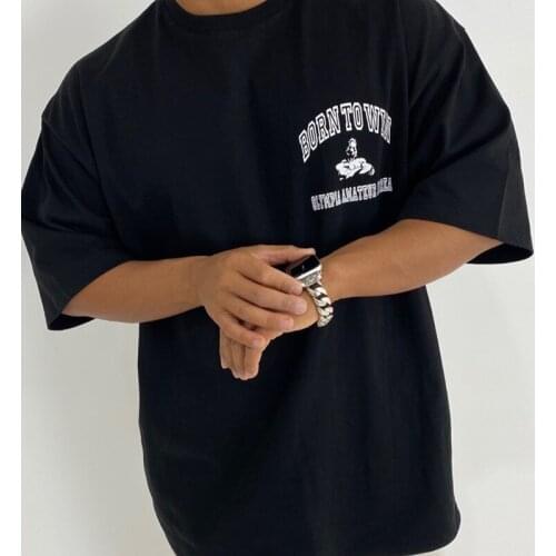 New Orsay mens and womens sports short sleeve T shirt mens and womens summer cotton loose seven minute sleeve fitness runnin