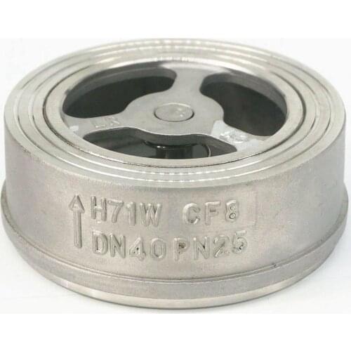 DN40 1-1/2" 304 Stainless Steel Wafer Check Valve Non-return One Way Valve