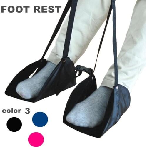 Outdoor Travel Long Journey Airplane Train Sport Stand Desk Hang Fold Feet Hammock Footrest Foot Pad Pedal Rest Foot Artifact