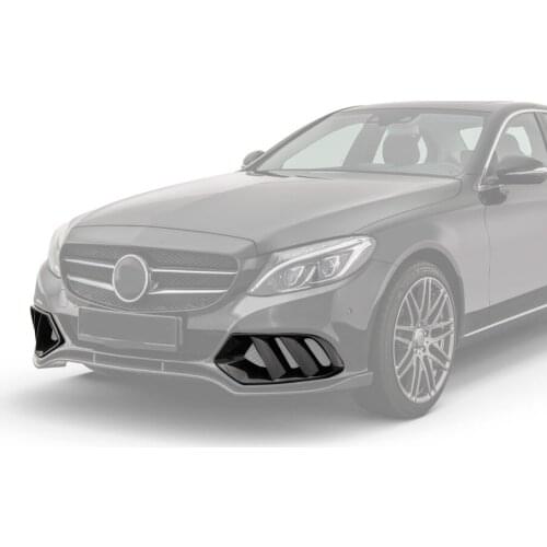 C Class Carbon Fiber Front Bumper Air Vent Outlet Cover Trim Mesh Grill Frame For Mercedes W205 standard version