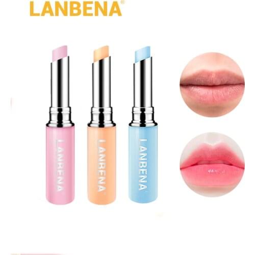 LANBENA Chameleon Lip Balm Lipstick Hyaluronic Acid Moisturizing Natural Nourishing Smoothing Lip Lines Long-lasting Lip Care