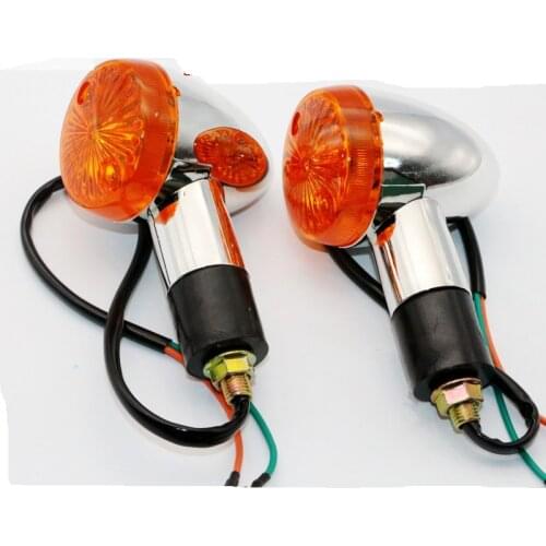 2pcs Motorcycle Motorbike Amber Tail Bullet Turning Signal Lights for Suzuki Intruder Volusia VS 700 750 800 1400 1500