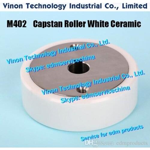 Edm Capstan Roller (M402 White Ceramic type) or (M402C Black Ceramic type) 57x10x18tmm X054D256G51,X058D077G51,DC407A,DC40700