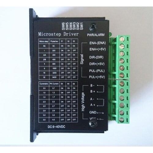 TB6600 stepper motor Driver Controller 4A 9~42V TTL 16 Micro-Step CNC 1 Axis NEW upgraded version of the 42/57/86 stepper motor
