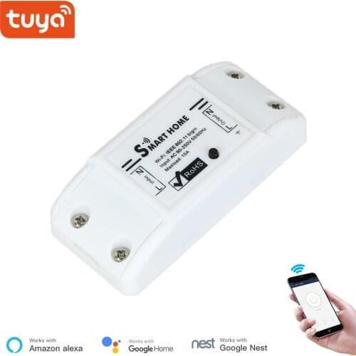 Tuya WIFI Smart DIY Switch ,WIFI Breaker, Turn Your light to Smart Control, Smart Life APP ,Google Nest and Alexa Voice Control