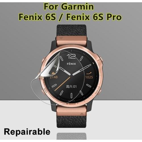 Ultra Clear Screen Protector For Garmin Fenix 6S Soft Hydrogel Protective Film For Fenix 6S Pro Smart Watch (Not Tempered Glass)