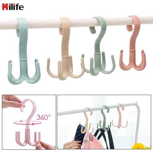 HILIFE Handbag Bag Holder Space Saving Hanger Cabinets Clothes Rack 360 Degree Rotation Shoes Belt Scarf Hanging Rack