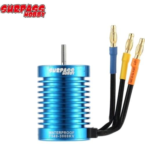 Upgrade Waterproof F540 3000KV 3300KV 3930KV 4370KV Brushless Motor for 1/10 RC Car Redcat Electric Volcano EPX PRO Blackout XTE