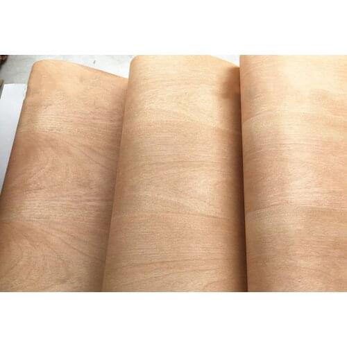 Reconstituted Natural Genuine Cherry Wood Veneer Decorative Sliced Veneer for Furniture 62cm x 2.5m Backing Kraft Paper C/C