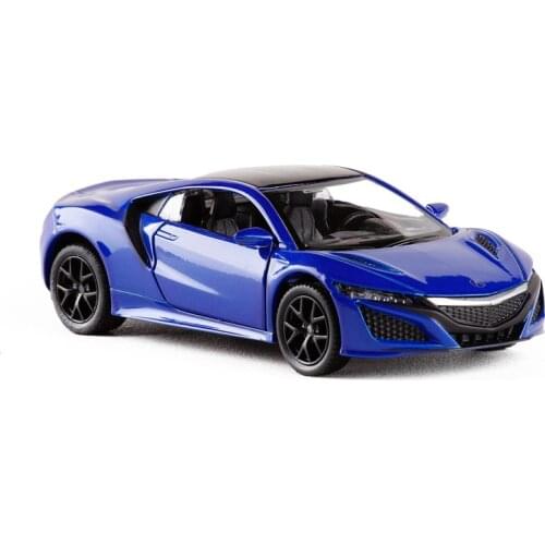 High Simulation 1:36 RMZ city Acura NSX Sport Car Education Alloy Model Classical Pull back Diecast Metal toy Collection Gifts