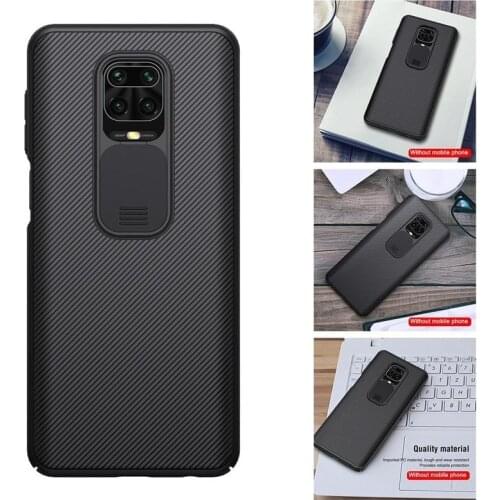 For Xiaomi Redmi Note 9 Pro/Note 9 Pro Max/Note 9S Nillkin Case Cover Lens Protective Plastic Camera Slide Case Dropshipping