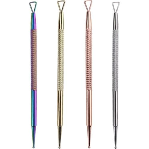 1pcs Double Head Embellishment Pen Nail Point Drill Tool Acrylic Crayon Multi-Function Wax Head Point Drill Stick Pen