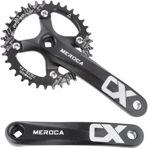 104BCD Bicycle Square Hole Crankset 170mm Mountain Bike Crank 32/34/36/38/40/42T Narrow Wide Chainring MTB Sprockets Bike Crank