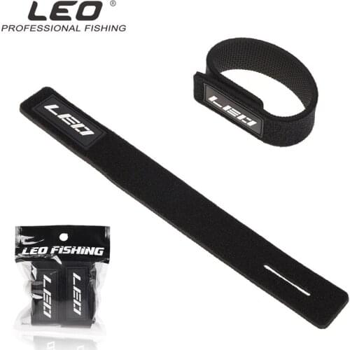 2PCS Reusable Fishing Rod Tie Holder Strap Suspenders Fastener Hook Loop Cable gift