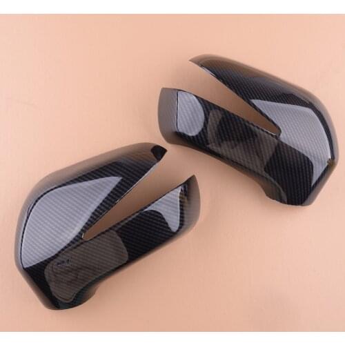 2pcs Black Car Auto Door Side Rearview Mirror Cover Trim Cap Fit For Honda Civic 8th 2006 2007 2008 2009 2010 2011
