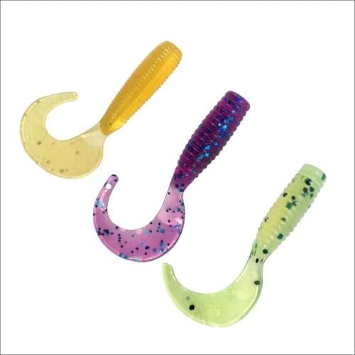 20pcs/lot Worm Minnow Trout Silicone Soft Lure Sea Worm Set Jig Bait 1g Fishing Soft Bait Worm Set Soft Baits Fishing Lures Kit